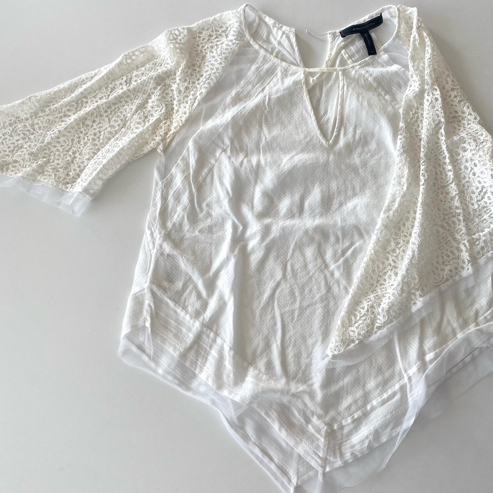 BCBGMaxAzria white blouse